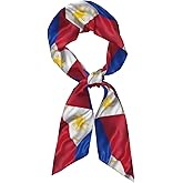 Women'S Fashion Scarf Philippines Flag Hair Satin Scarf Bandanas Headscarf Wrap Breathable Lightweight Neck Scarves For Handbag Accessories
