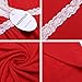 Hotouch Sleepwear Womens Chemise Nightgown Lace Soft Lounge Sling Dress Red M
