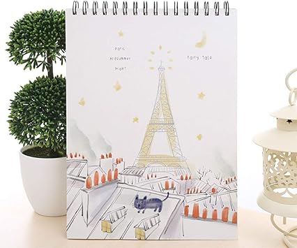 Lvcky A4 Dickes Papier Spirale Kunstler Zeichnen Skizzenbuch Notizbuch Notizblock Kritzeleien Reise Katze Amazon De Kuche Haushalt