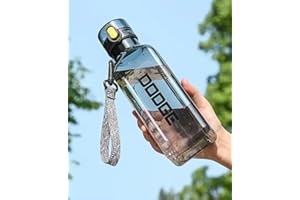 Generic AquaFit Dodge Water Bottle, Gray and Black