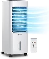 Pro Breeze 4-in-1 Air Cooler 5 Litre 3 Speeds Remote Oscillation