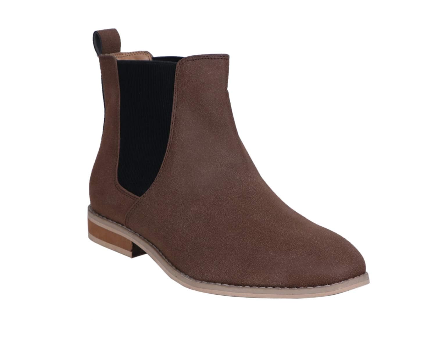 vegan suede chelsea boots