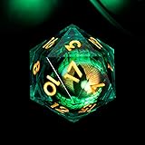 YEMEKO Beholder'S Eye Light Up D20 Dice-Dragon Eye