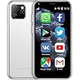 XS11 3G Mini Smartphone 2.5Inch WiFi GPS China Mobile 1GB RAM 8GB ROM Quad Core Android Cell Phones 3D Glass Slim Body HD Camera Dual Sim Compatible with Google Play Cute Smartphone (White)