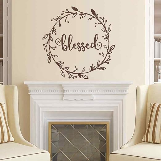 Bendicion Dibujado A Mano Corona Vinilo Adhesivo Para Pared