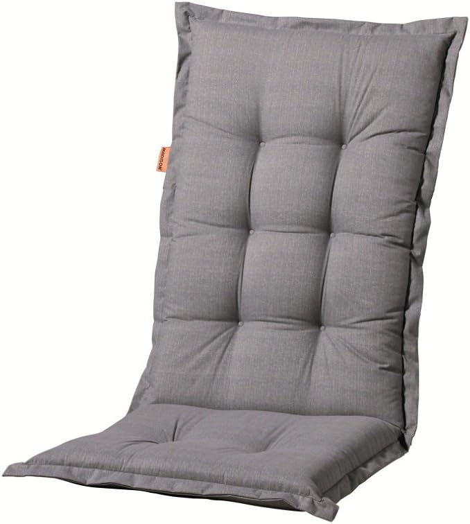 Madison A046 Hochlehner Auflage Basic Grey, ca. 123 x 50 x 8 cm, grau