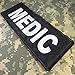 LEGEEON Medic Big XL 10x4 inch EMT EMS Paramedic Vest Tactical Embroidered Nylon Touch Fastener Patch