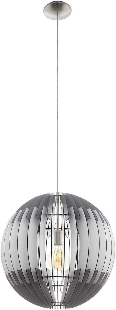 EGLO OLMERO Pendant Light Steel 60 W Matt Nickel, Matte Nickel