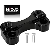 MTO-JQ Black 1'' Handlebar Riser Pull Back Plate | For Harley Davidson Softail 2000-2025, Dyna 1999-2017 Models