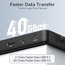 MOKiN Thunderbolt 4 Dock - 16 Ports, Laptop Docking
