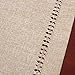 Grelucgo Handmade Hemstitch Beige Table Runner Or Dresser Scarf, Rectangular 14 by 54 Inch