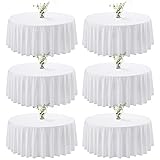 joybest 6 Pack White 108 Inch Round