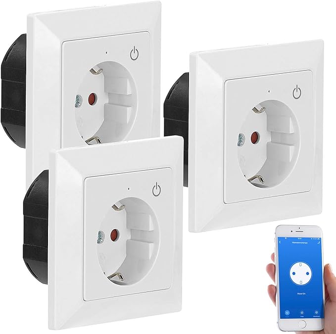 Luminea Home Control Funksteckdose WLAN Unterputz Steckdose mit App fr Siri Alexa GA 3er Pack Smarthome Steckdosen Unterputz Luminea Home Control Funksteckdose WLAN Unterputz Steckdose mit App fr Siri Alexa GA 3er Pack Smarthome Steckdosen Unterputz