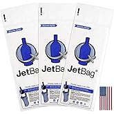 JetBag Bold - Wine Bags for Travel, 3 Pack Reusable Wine Bottle Travel Protector Bags - The Original Absorbent Wine Travel Bag for Suitcase & Airplane, Leak Proof Wine Sleeves for Travel, Made in USA