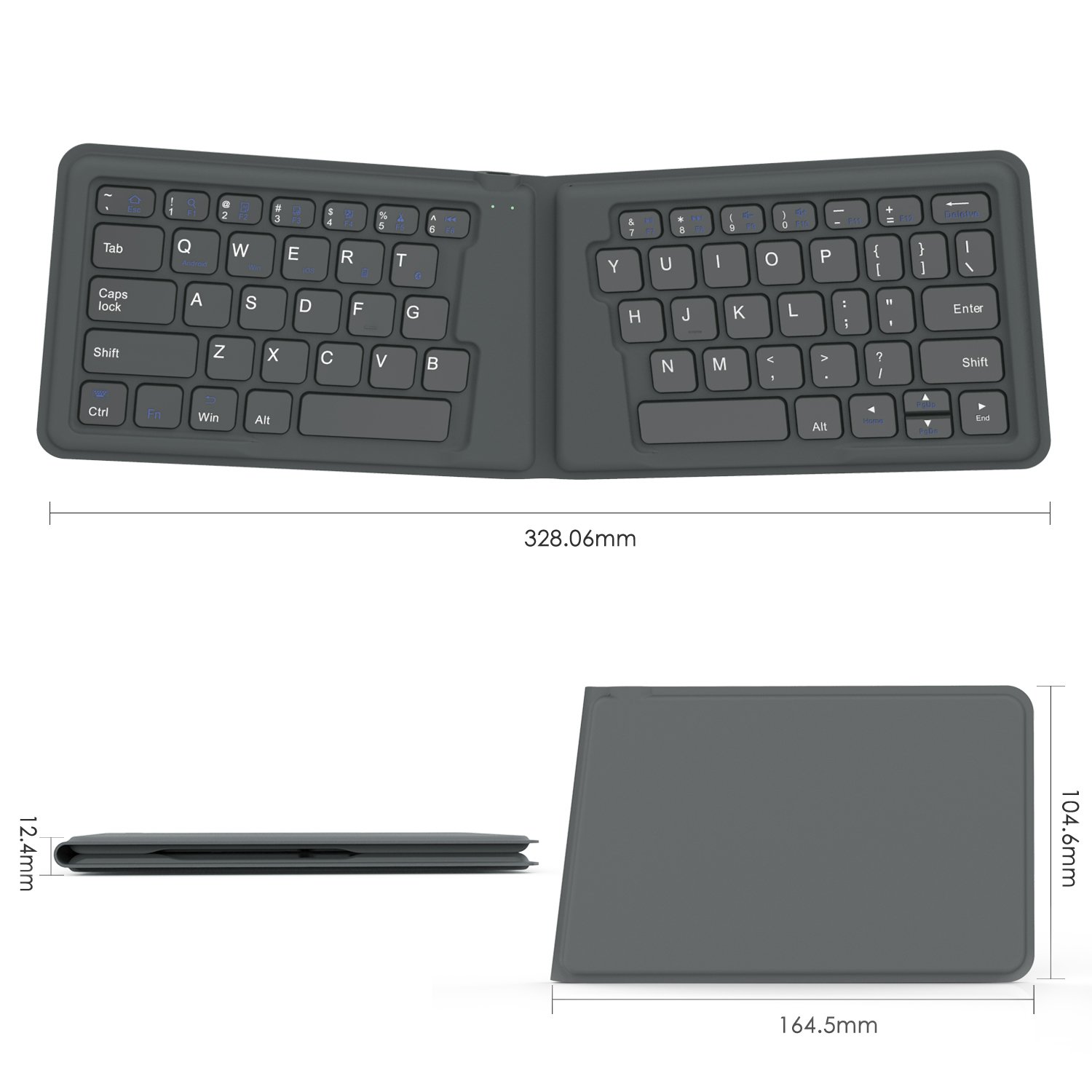 MoKo Universal Foldable Keyboard, UltraThin Portable Wireless