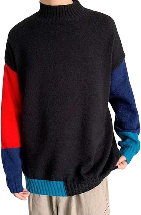 Amazon Baluote カップル セーター メンズ ニット セーター 暖かい トップス カジュアル アウター 秋 冬 メンズ セーター 裏起毛 防寒 お洒落 ニット カットソー シンプル セーター 通販