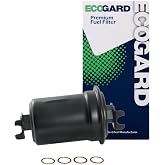 ECOGARD XF45075 Engine Fuel Filter - Premium Replacement | Fits 1995-2004 Toyota Tacoma 2.4L, 2.7L; 1996-2000 4Runner 2.7L