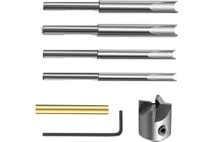 kingsea Woodworking Pen Barrel Trimmer Kit, Trimming System with Carbon Steel Cutter Shafts, Mill Trimmer Set, 7mm, 8mm, 10mm