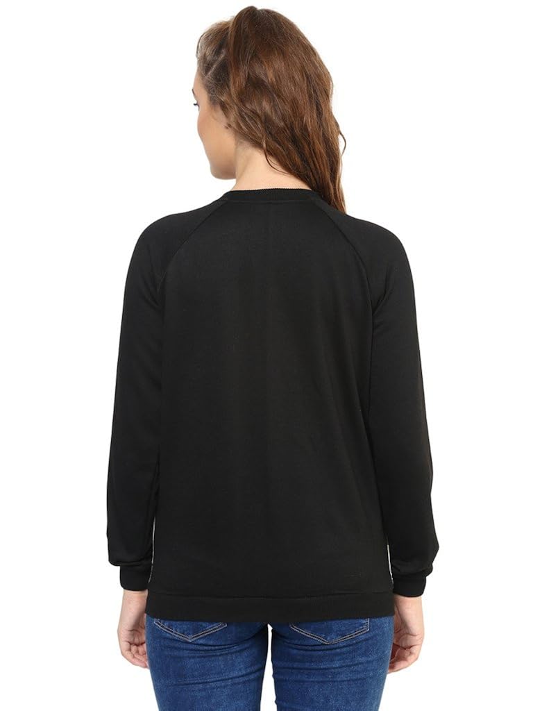 purys purysfloral ivory & black printed fleece jacket