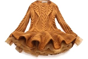 WEONEDREAM Girl Winter Long Sweater Dress