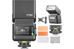 Godox iT32 TTL Camera Flash with X5N Wireless Trigger, 2.4GHz HSS 1/8000s, GN18, LCD Touchscreen, LED Modeling Light Compatib