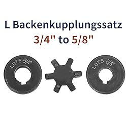 uxcell 3/4" to 5/8" L075 Flexible 3-Piece L-Jaw
