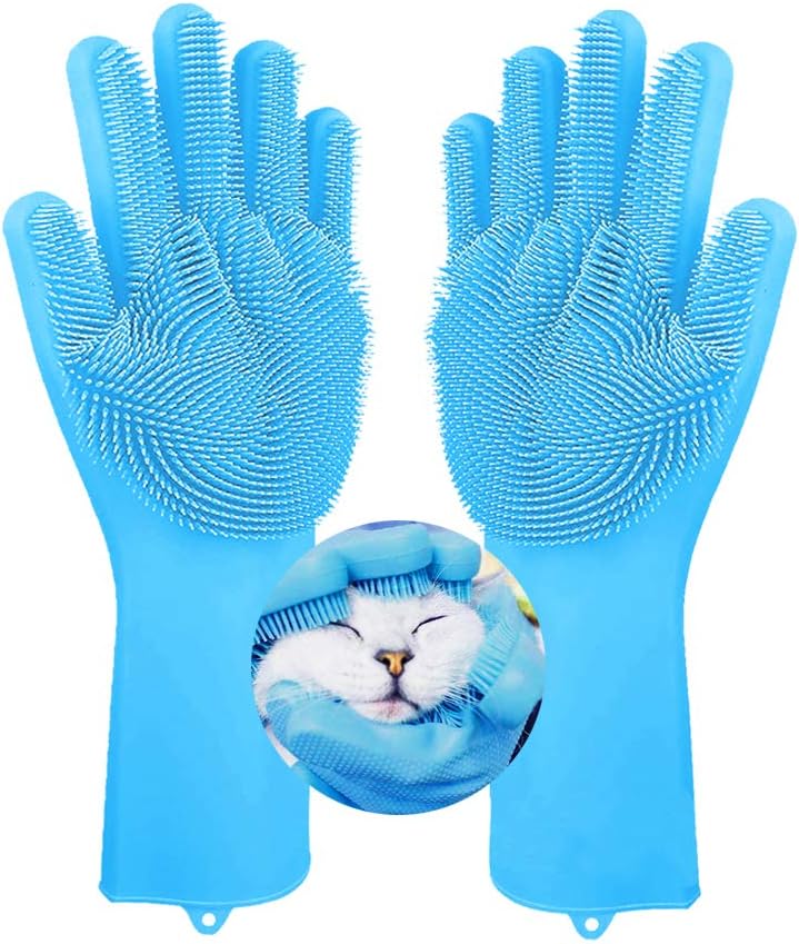 silicone pet grooming glove