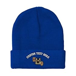 Custom Beanies for Men K-9 Unit Embroidery Police