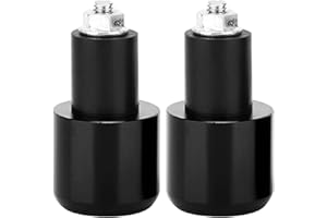 Acouto Handle Bar End Aluminum Alloy 2Pcs Motorcycle Modification Accessory Handle Bar End Plug for 22mm Diameter Handlebar M