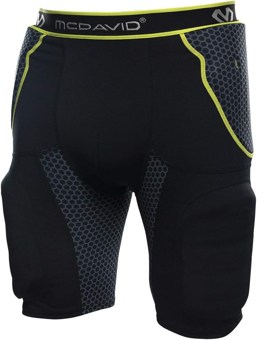 McDavid MD7414 Rival INTG with Hard-Shell Thigh Guards Football Girdles : Sports & Outdoors