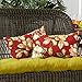 Greendale Home Fashions Rectangle Outdoor Accent Pillow (set of 2), Roma Floral