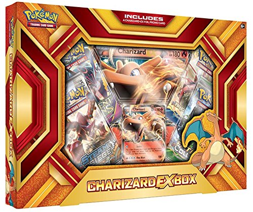 Pokemon Cards POK16CHAREXBX TCG: Charizard-EX Box Fire Blast Card Game, Multicolor