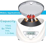 ONiLAB Lab Benchtop Centrifuge 6x15mL 300-5000rpm 2600xg RCF LCD Display view 5