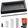Low Profile Thin Drip Tray & One Single Hole Steam Tip & 6 Bar 9 Bar 12 Bar OPV Spring Modification Kit & Long Stainless Steel Tube, Fit for Gaggia Classic Pro Traditional Espresso Coffee Machine