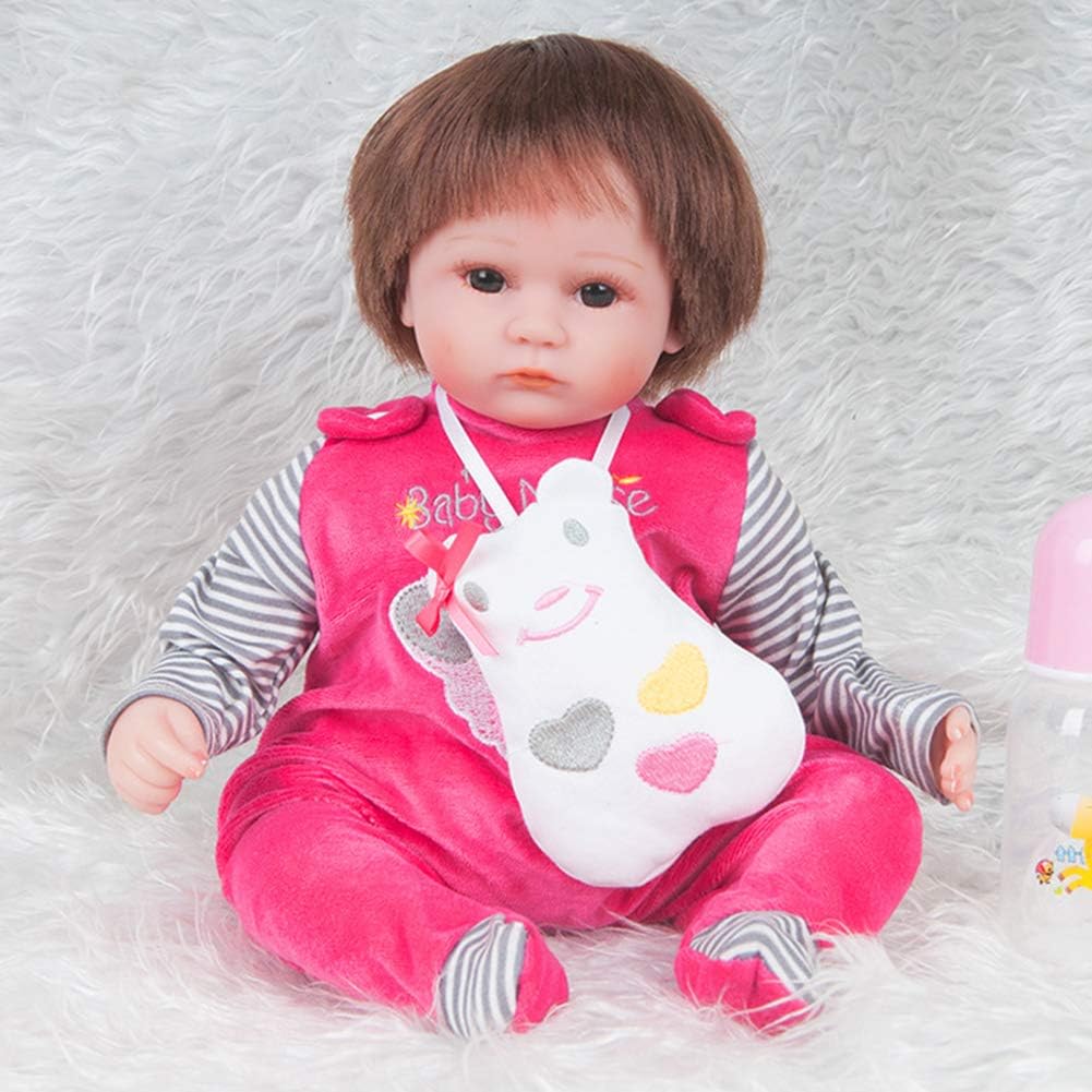 Prezzo QWER Bambola Reborn 45 Centimetri di Stoffa di Silicone Chiuso Occhi Dormendo Ragazza Giocattolo Casa Regalo di Compleanno Offerte