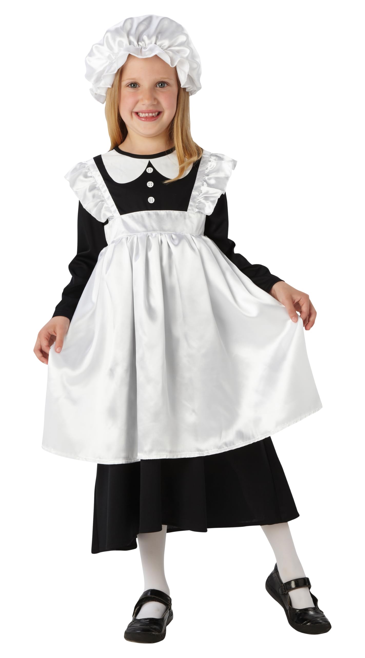 Rubies Official Victorian Maid Girls Costume, Kids Fancy Dress, Book Week Costume Halloween, Size Age 9-10
