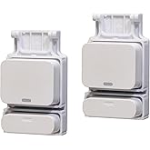 2-Pack Garage Door Brackets for SimpliSafe Entry Sensors, Easy Mounting | Durable Mounting Design, Reliable Sensor Hold, Quick &amp; Easy Installation, Secure Fit, Includes 2 Garage Door Brackets