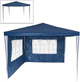 Panana 3x3m Waterproof Garden Gazebo Party Tent with 4 Sides - Blue view 3