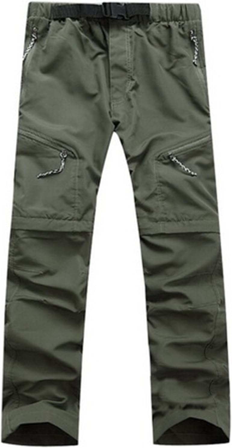 Michael Palmer Detachable Quick Dry Men Pants Waterproof Military Active Multifunction Trousers Pockets Casual Cargo Pants army green S