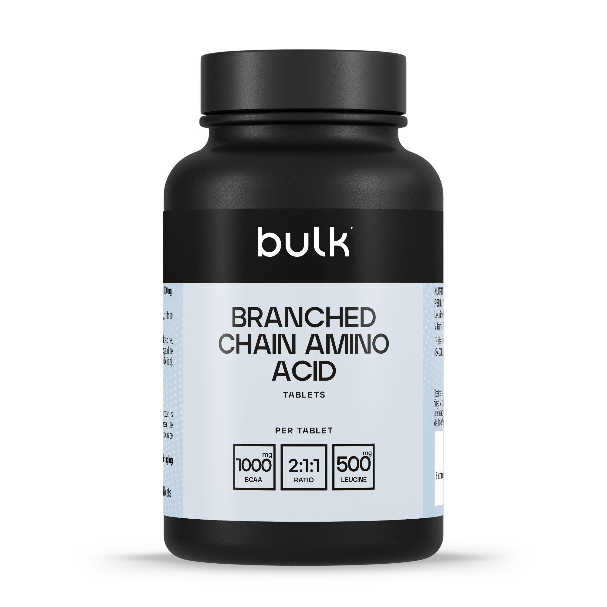 Bulk Pure Branched Chain Amino Acid (BCAA) Tablets, 1000 mg, Pack of 100