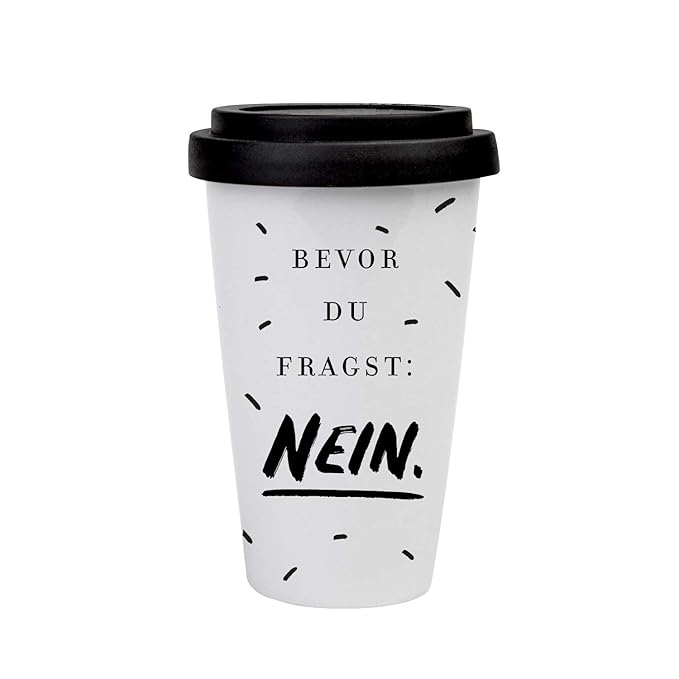 VISUAL STATEMENTS® hochwertige toGo Kaffee mit Spruch/Verschiedene