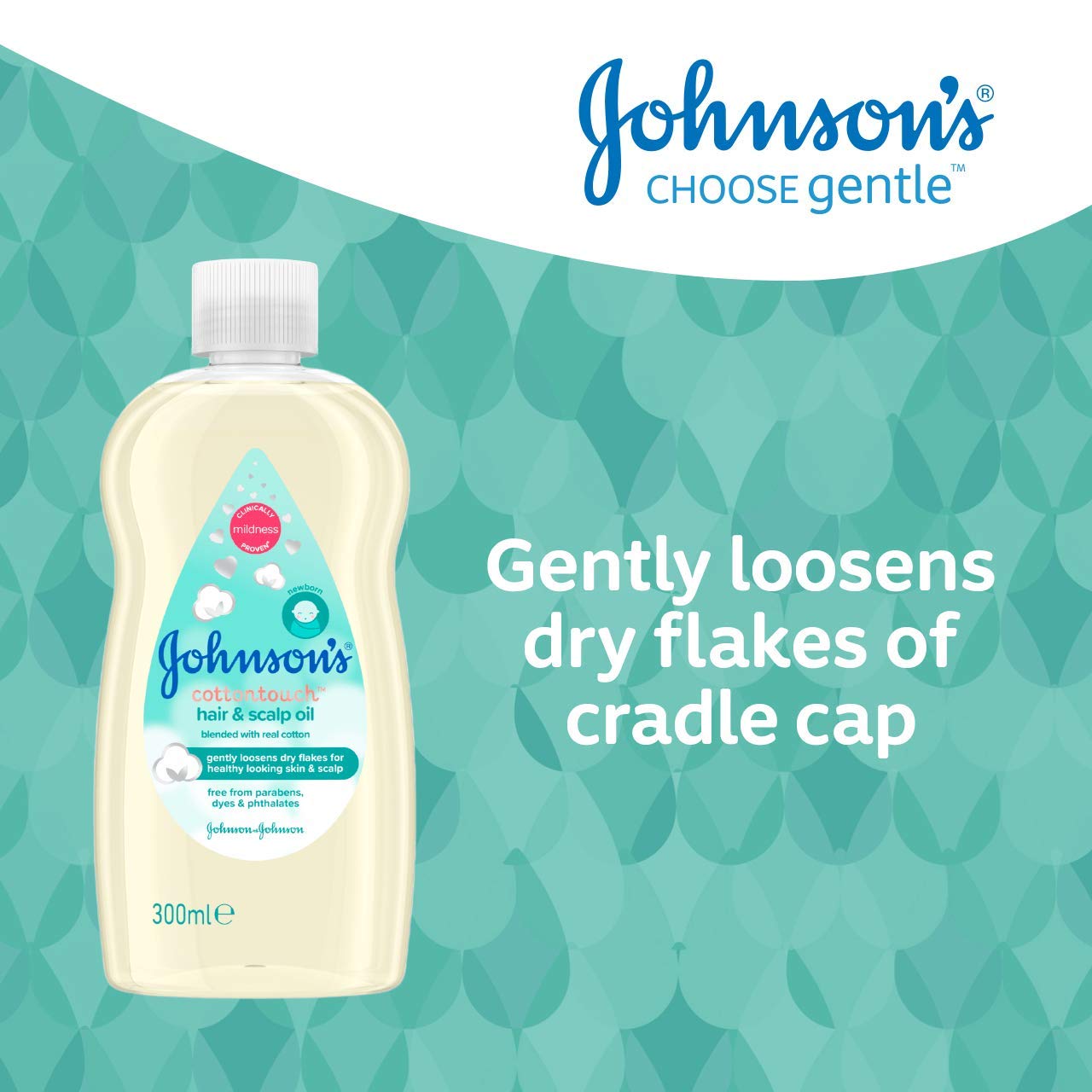 johnson's cotton touch hair & scalp oil