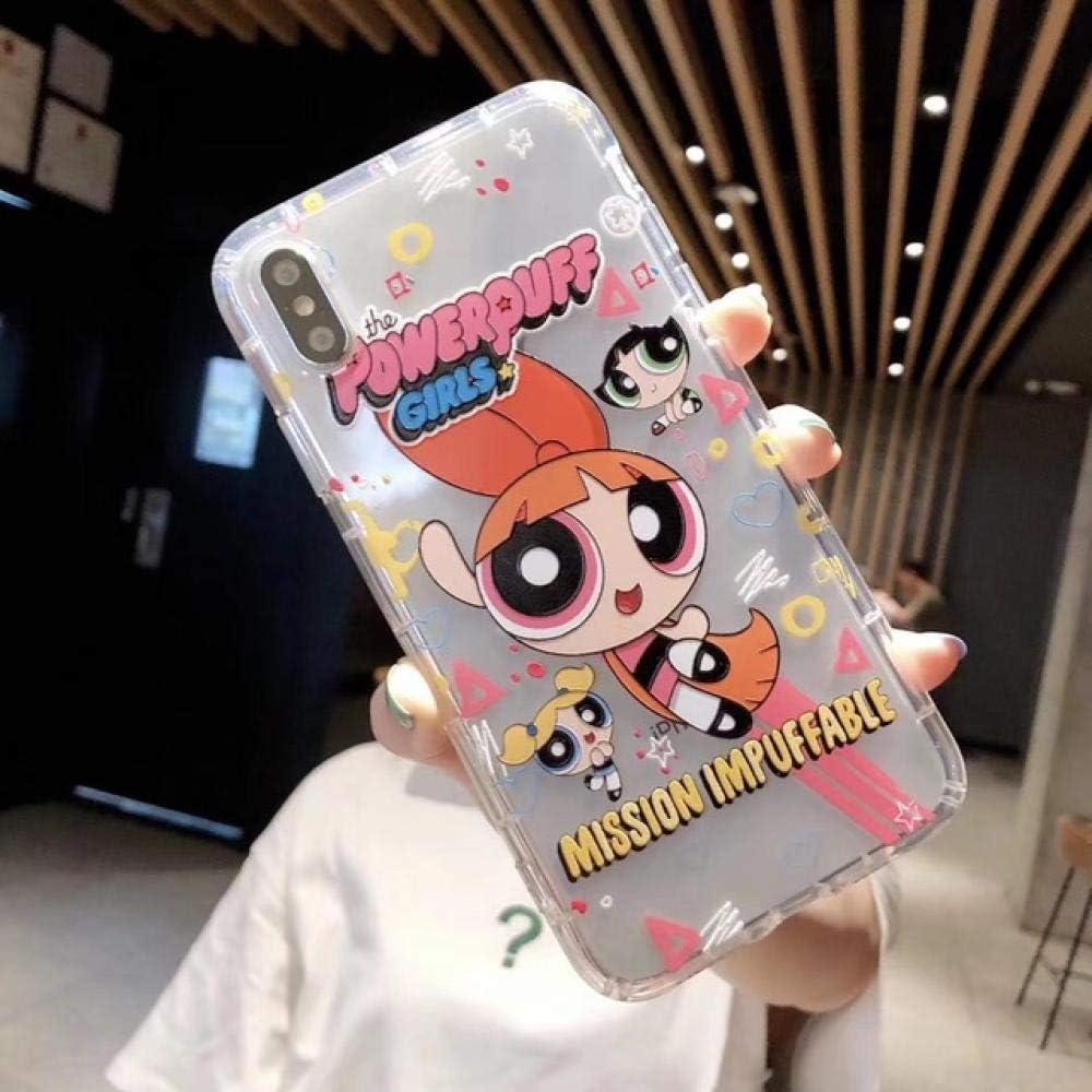 HASGK Phone Case Cute Powerpuff Girls Policemen Phone Case Cover Cartoon TPU Back Soft For iPhone-A03_For iPhone 11