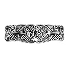 Art Nouveau Swirl Hair Clip - Hand Crafted Metal Barrette Made in the USA with imported French Clips By Oberon Design