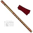 Japanese Shinobue Flute 7/8 Hon Handmade Bamboo Flute Musical Instrument (8Hon with Red Line)
