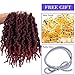 3 Packs Short Curly Spring Pre-twisted Braids Synthetic Crochet Hair Extensions 10 inch 15 strands/pack Ombre Crochet Twist Braids Fiber Fluffy Curly Twist Braiding Hair Bulk (pack of 3), T1B/BUG#