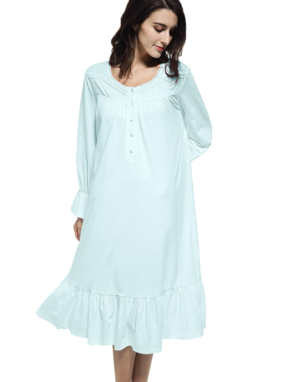 Long Sleeve Floor Length Nightgown Pemerintah Kota Ambon