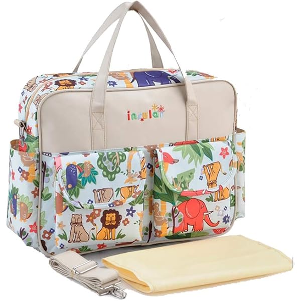 Bolsa De Pañales Grande Y Acolchada - Multifuncional, Con Varios Bolsillos, Ideal Para Viajes Y Hospital