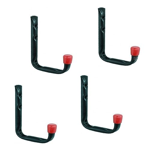 2 x Giant Heavy Duty Storage Hooks Wall Mounted Ladder Bike Garage