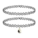 BodyJ4You 2PC Tattoo Choker Necklace - 90s Choker